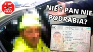Ukraiński kierowca próbował zrobić w konia policjanta podając podrobione prawo jazdy.  STOP PIRAT