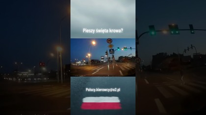  Wtargnął na czerwonym! Kierowca o włos od dramatu! #wypadek #polscykierowcy #danger