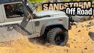 4x4 OffRoad Rc Adventures Land Rover Defender 110 BRX02 Scale Sand Driving RC Crawler ASMR