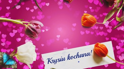 Krysiu!  Życzenia imieninowe dla Ciebie! 