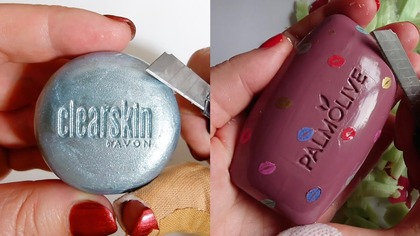 Soap Carving ASMR Relaxing Sounds no talking Satisfying ASMR Video