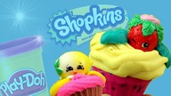 Play Doh  Shopkins  Babeczki z ciastoliny  kreatywne zabawki