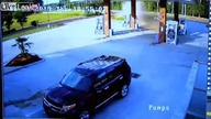 Szybki zjazd na stację benzynową