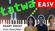  Szary świat (sanah i Kwiat Jabłoni) - Piano Tutorial (łatwa wesja)  NUTY W OPISIE 