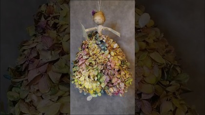 KWIATOWA LALECZKA z kanału @diy_art_ideas #shorts #diy #laleczka #flowers