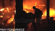 Wideo relacje wielkich pożarów w Grecji