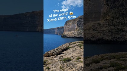 The edge of the world!  Xlendi Cliffs, Gozo