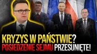 KRYZYS w państwie?! Marszałek Hołownia przesuwa posiedzenie Sejmu.  Sprawa Kamińskiego i Wąsika...