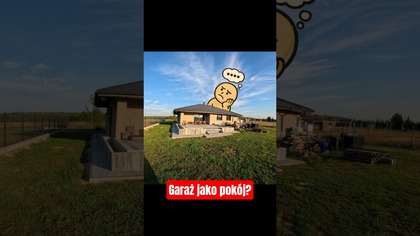 Garaż jako spory pokój? Czemu nie! #garaż #domzgarażem #budowadomu #nieruchomosci
