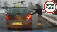 Odbiór pasażera na środka skrzyżowania - zablokowała drogę #1320 Wasze Filmy