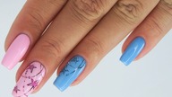 Little sweet stars nails art tutorial / allepaznokcie / colours by molly