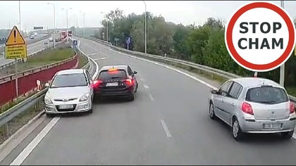 Zdarzenia paranormalne na zjedzie z S17 - jazda pod prąd , kolizja #1864 Wasze Filmy