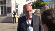 Janusz Korwin-Mikke: Boję się koalicji PO-PiS (rozmowa z TVN 24 28.09.2015)
