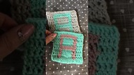 Makatkowy alfabet literka A #diy #crochet #handmade #alphabet