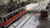 Groźny wypadek na torowisku