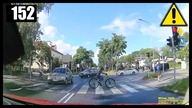 Kobieta prawie potrąca rowerzystę na przejściu dla pieszych
