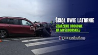 Gorzów: Kierujący mercedesem ściął dwie latarnie na rondzie