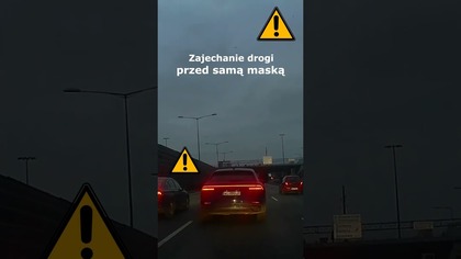 Zajechanie drogi przed samą maską #shorts #rikordwidjo