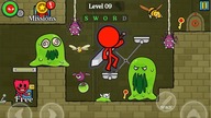 Red Stickman Animation Fighting Stick cartoons puzzle game Level 1-10 + BOSS Walkthrough free games