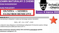 W standardowym p&oacute;łogniwie A ustala się r&oacute;wnowaga opisana r&oacute;wnaniem OGNIWA SZEREG ELEKTROCHEMICZNY.  ZADANIE 20 CKE 2022 MARZEC.  