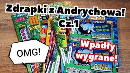 Zdrapki Lotto  Mix z Andrychowa!  Wielki zestaw zdrapek!  Są wygrane! 