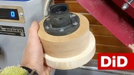 899.  Drewniany docisk klejowy DIY do tokarki