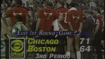 NBA 1985-86 Playoffs Game 2 - Boston Celtics vs Chicago Bulls (Jordan 63 pts) [EN]