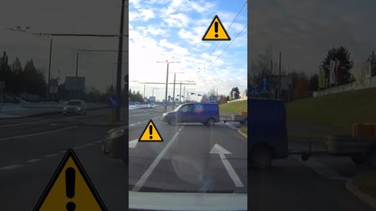 Groźne wymuszenie pierwszeństwa #shorts #rikordwidjo