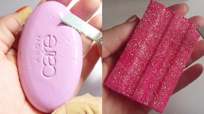 Soap Carving ASMR Relaxing Sounds no talking Satisfying ASMR Video #soapcarving #carvingsoap #seife