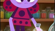 Teenager Ladybird Lu talking to the Secret Bug Formula 4