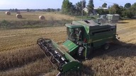 Żniwa 2019 pszenica John Deere 2260 & 6110MC/ Odszkodowanie/ Kula