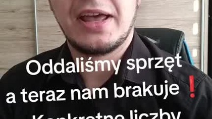 Brakuje nam sprzętu do pomocy Powodzianom, bo hojnie oddaliśmy na Ukrainę ! mp4 686x432