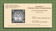 Kazanie na Niedzielę Trójcy Przenajświętszej  ks  Grzegorz Śniadoch IBP   Kościół Katolicki