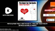 Pete Sunset Feat  Ron Ravolta   Follow Your Heart Enrico Bariello Remix)
