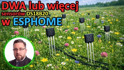 Kurs ESPHOME - 05 - DWA lub więcej sensorów temperatury DS18B20 w ESPHOME