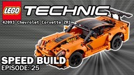 NEW 2019 LEGO Technic 42093 Chevrolet Corvette ZR1 - Speed Build #25
