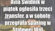 Avia Świdnik w piątek ogłosiła trzeci transfer, a w sobotę przegrała sparing w Stalowej Woli