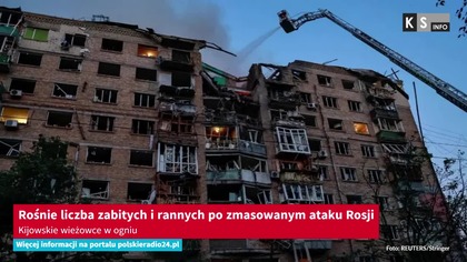 Rośnie liczba zabitych i rannych po zmasowanym ataku Rosji.  Kijowskie wieżowce w ogniu [KS Info]