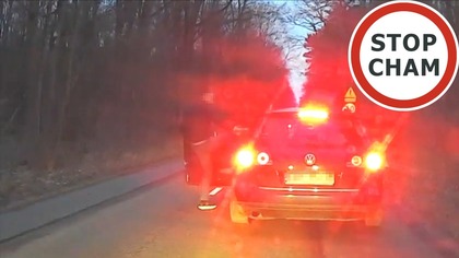 Skopał kierowce Passata bo ten zajechał mu drogę #2203 Wasze Filmy