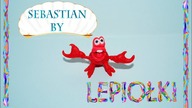 Lepiołki  and LetsClay WithEwa  Sebastian Krab, Sebastian the Crab TUTORIAL, polymer clay, made hand