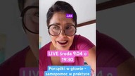 Zapraszam jutro(9. 04) na LIVE o 19:30 Porozmawiamy o tym jak zaopiekować się sobą, jak odczuć ulgę?