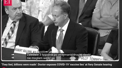 NAPISY PL ``Skłamali i miliardy dolc&oacute;w zarobili`` Lekarz ujawnia kłamstwa kowidowe w ostrym przesłuchaniu Senatu USA ,,NAPISY PL