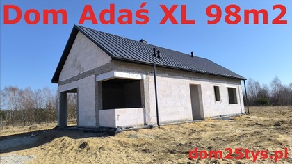 Oddajemy dom inwestorowi | Konfiguracja dla rodziny 2+1 | Adaś XL 98m2