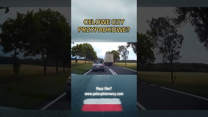 Wyprzedzał i nagle zahamował! Przypadek czy celowe brake-check?#brakecheck #droga #wypadek #dashcam