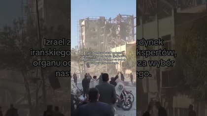 SZOK.  IZRAEL ZBOMBARDOWAŁ KLUCZOWY BUDYNEK W IRANIE.