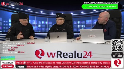 Wojciech Olszański, Marcin Osadowski i Marcin Rola! PROGRAM INTERAKTYWNY! wRealu24 (25.11.2025)