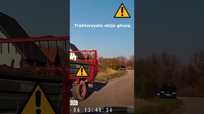 Traktorzysta obija sobie głowę #shorts #rikordwidjo