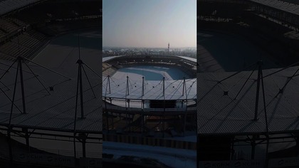 Stadion Stali w zimowej odsłonie #lubuskisporttvp3 #sports #zima #stadion #żużel