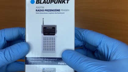 UNBOXING: Radio kieszonkowe z klipsem do paska Blaupunkt PR4WH