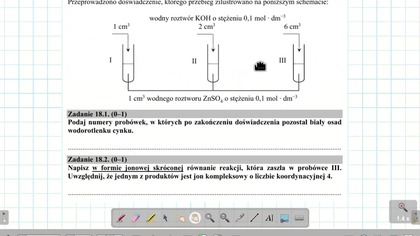 ZADANIE 18 CKE 2020 CZERWIEC(MAJ) AMFOTERYCZNOŚĆ CYNKU